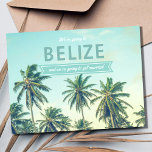 Belize Tropical Beach Wedding Save the Dates Announcement Postcard<br><div class="desc">Planning a Belize destination beach wedding? This gorgeous tropical beach palm tree design postcard is the perfect way to announce your wedding plans to your family and friends.</div>