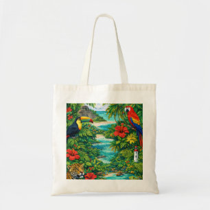 Belize Tropical Jungle Beach Wildlife Tote Bag