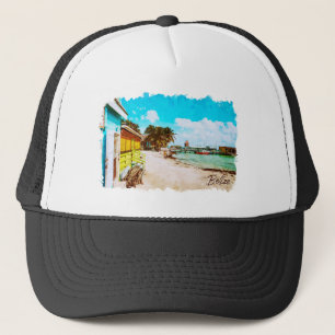 Belize Tropical Paradise Travel Trucker Hat