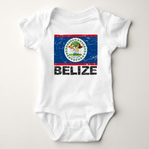 Belize Vintage Flag Baby Bodysuit