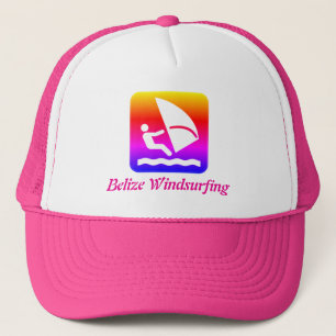 Belize Windsurfing (Glover's Reef Atoll) Rainbow Trucker Hat