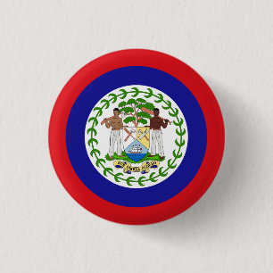 Belizean Flag 1 Inch Round Button