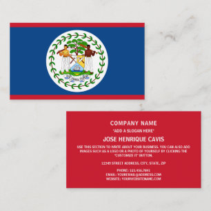 Belizean Flag, Flag of Belize Business Card