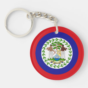 Belizean Flag Keychain
