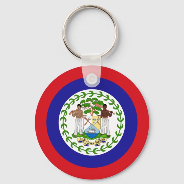 Belizean Flag Keychain (Front)