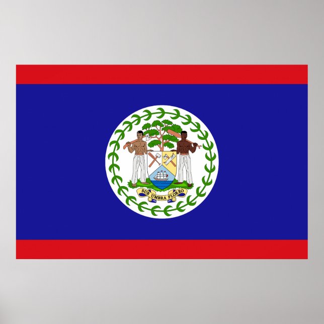 Belizean Flag Poster (Front)