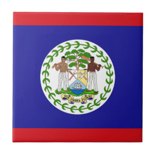 Belizean Flag Tile