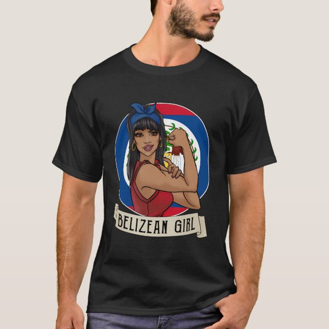 Belizean Girl Belize Gifts T-Shirt (Front)