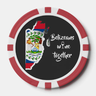 Belizeans Wine Together Poker Chips