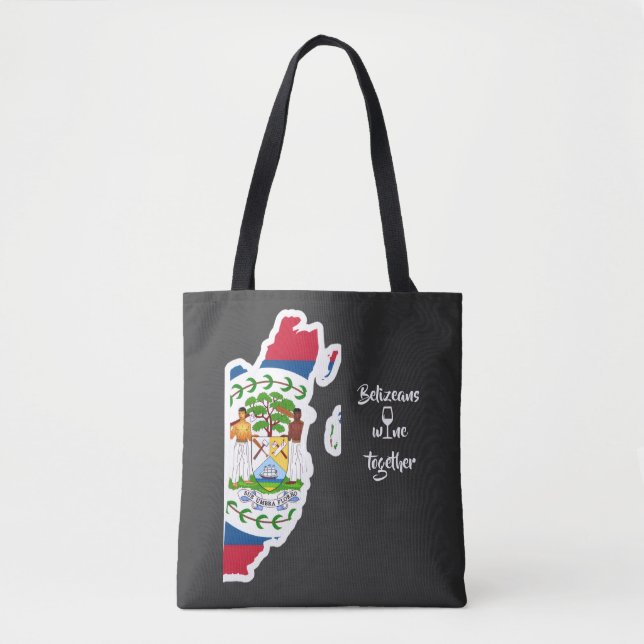 Belizeans Wine Together Tote Bag (Front)