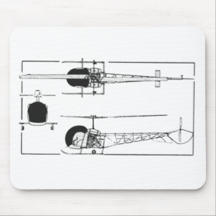 Bell 47 Helicopter Mouse Pad