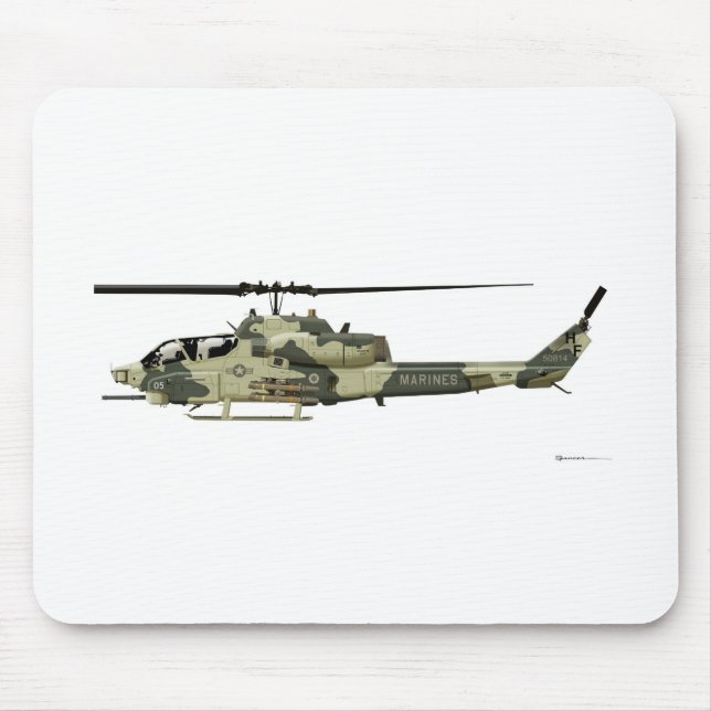 Bell AH-1W Super Cobra Mouse Pad (Front)