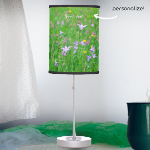 Bell-flower on a green meadow  table lamp