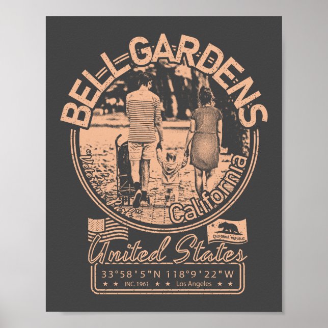 BELL GARDENS CALIFORNIA - VETERANS PARK POSTER (Front)