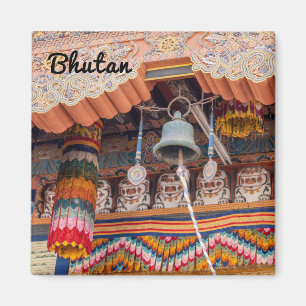 Bell in Punakha Dzong - Bhutan, Himalaya, Asia Magnet