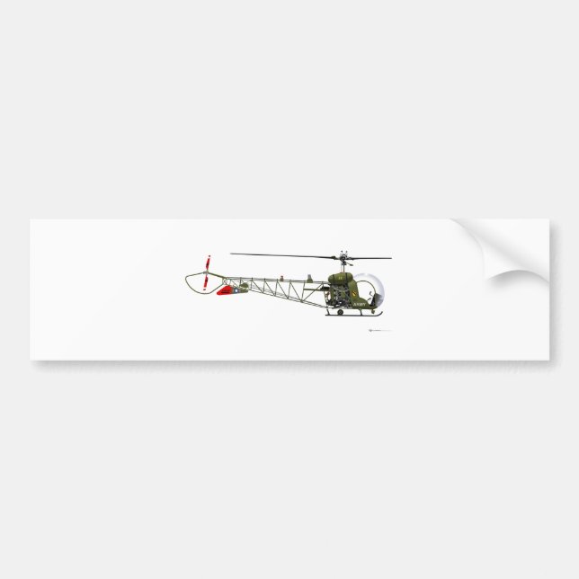 Bell OH-13 Sioux Bumper Sticker (Front)