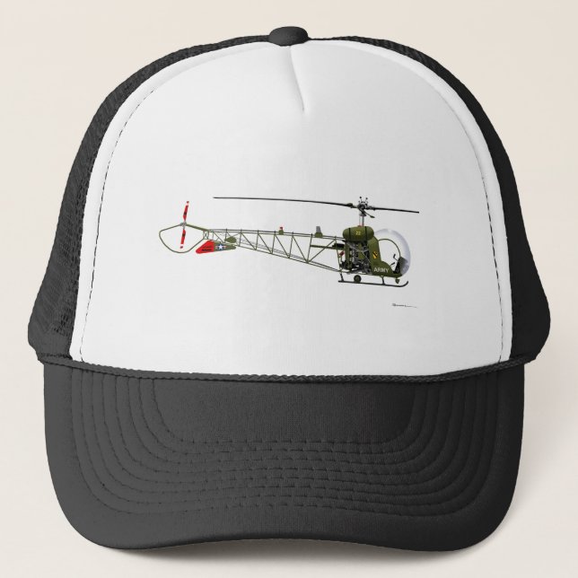 Bell OH-13 Sioux Trucker Hat (Front)