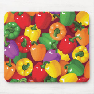 Bell Pepper Pattern Mouse Pad
