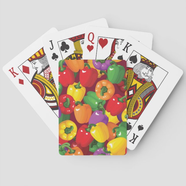 Bell Pepper Pattern Playing Cards (Back)