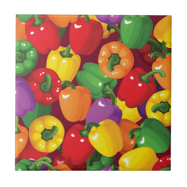 Bell Pepper Pattern Tile (Front)