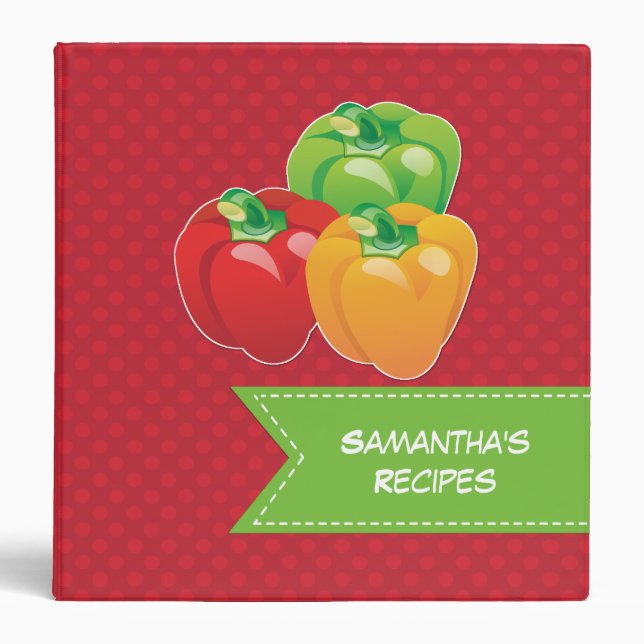 Bell Pepper Recipe Binder (Front)
