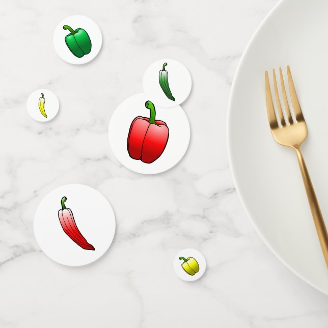 Bell Peppers and Long Sweet Peppers Confetti (Group)