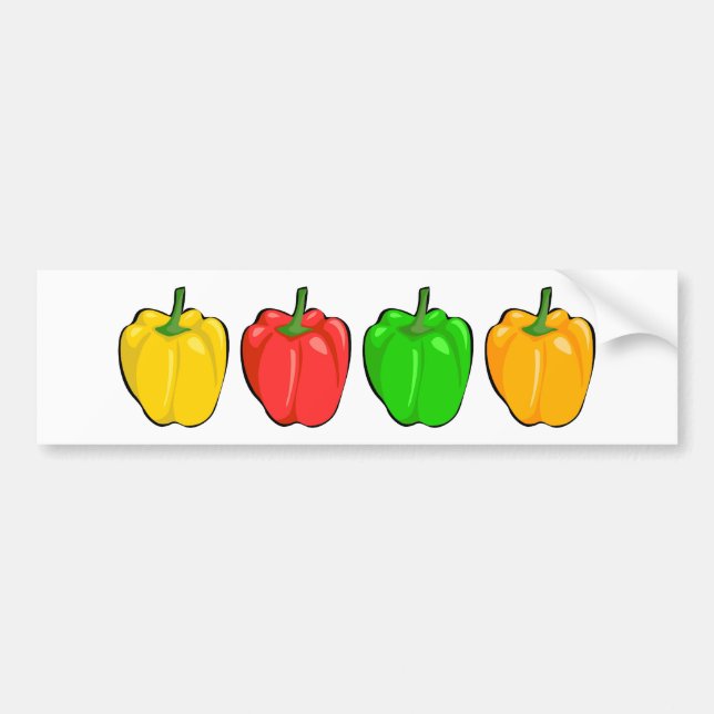 Bell Peppers Bumper Sticker (Front)