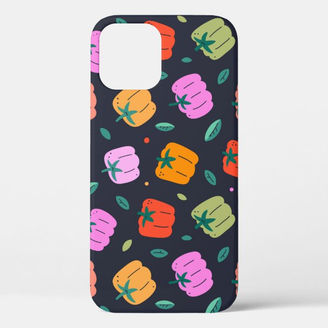 Bell Peppers Hand Drawn Vegetable Case-Mate iPhone Case (Back)