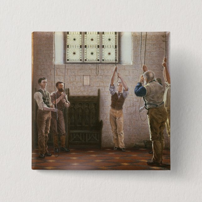 Bell Ringers 2 Inch Square Button (Front)