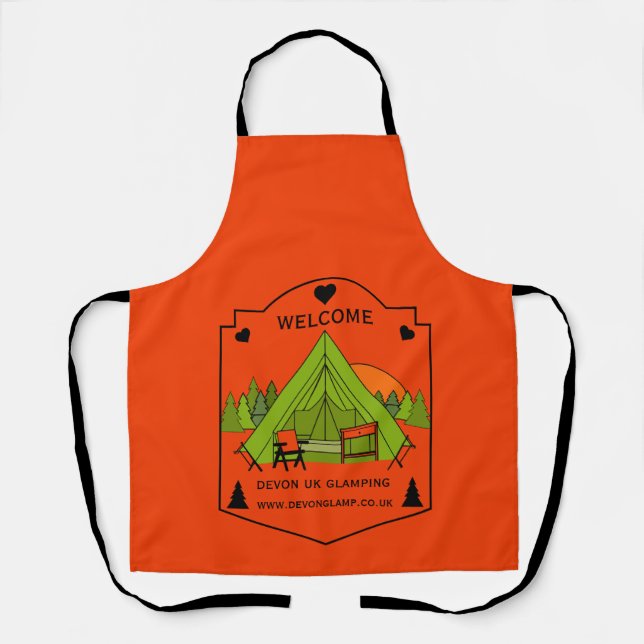 Bell Tent Glamping Business Apron (Front)