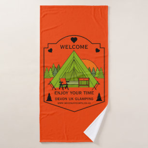 Bell Tent Glamping Business Bath Towel