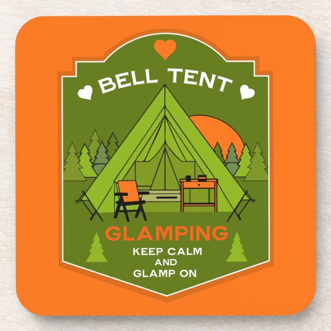 Bell Tent Glamping Coaster (Front)