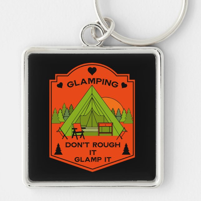 Bell Tent Glamping Keychain (Front)