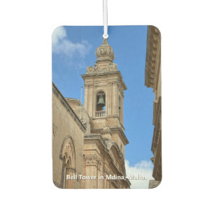 Bell Tower in Mdina, Malta. Air Freshener