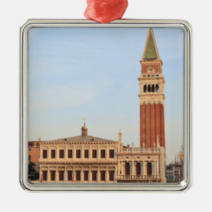 Bell Tower, Piazza San Marco, Venice Metal Ornament