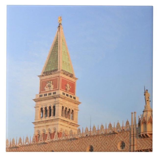 Bell Tower, Piazza San Marco, Venice Tile (Front)