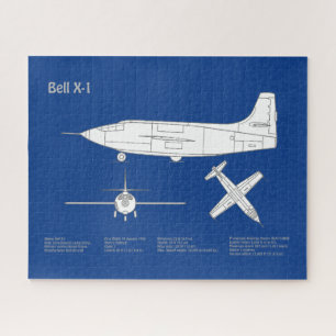 Bell X-1 - Airplane Blueprint Plans ABD Jigsaw Puzzle