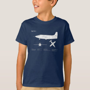 Bell X-1 - Airplane Blueprint Plans ABD T-Shirt
