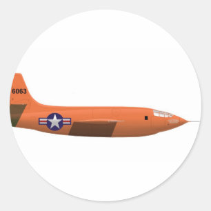 Bell X-1 Rocket plane Classic Round Sticker
