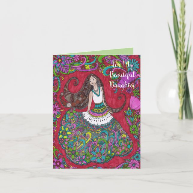 Bella 4 - À ma belle carte d'anniversaire de fille (Devant)