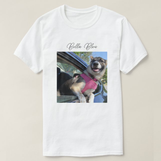 Bella Bleu or Custom Photo T-Shirt (Design Front)