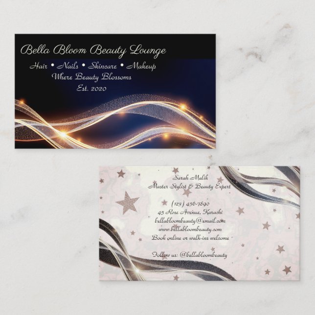 Bella Bloom Elegance Card (Front/Back)