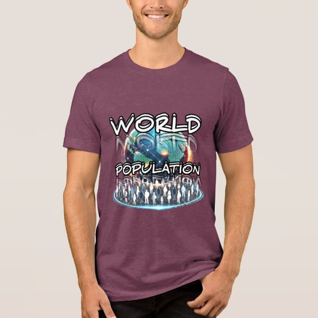 Bella+Canvas Tri-blend T-Shirt, Solid Black Trible Tri-Blend Shirt (Front)