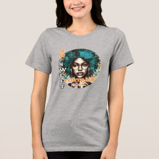 Bella+Canvas Women's Tri-blend T-Shirt, Solid Blac Shirt