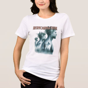 Bella+Canvas Women's Tri-blend T-Shirt, White, Adu Shirt