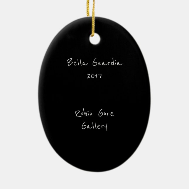 Bella Guardia Ceramic Ornament (Back)