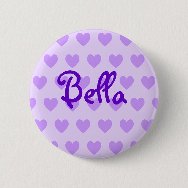 Bella in Purple 2 Inch Round Button (Front)