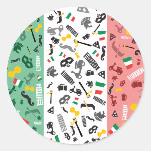 Bella Italia Classic Round Sticker