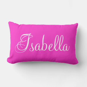Bella Lumbar Throw Custom Name Pillow