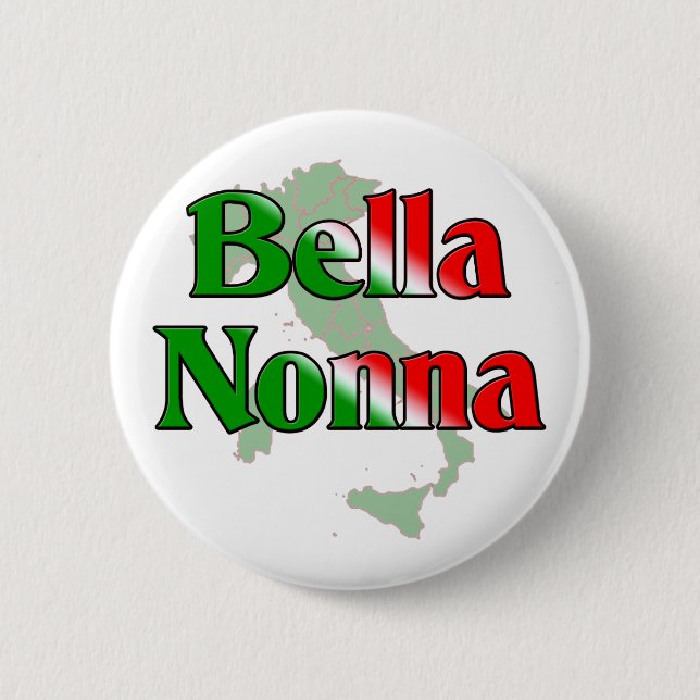 Bella Nonna 2 Inch Round Button (Front)